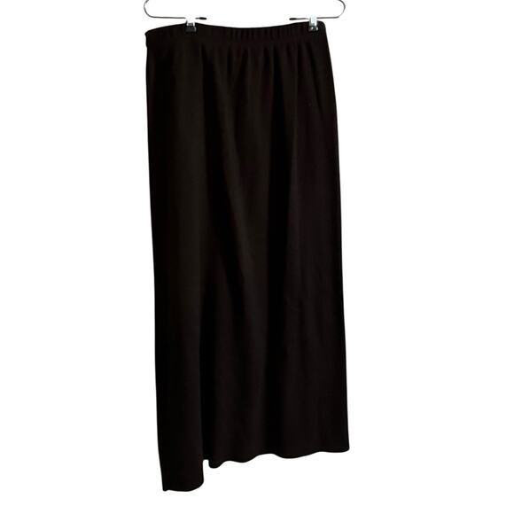 VTG Karen Lessly Maxi Women Skirt Brown 100% Acrylic Pull On Pencil Large Retro - Picture 3 of 4